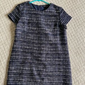 BR Boucle Tweed Shift Dress